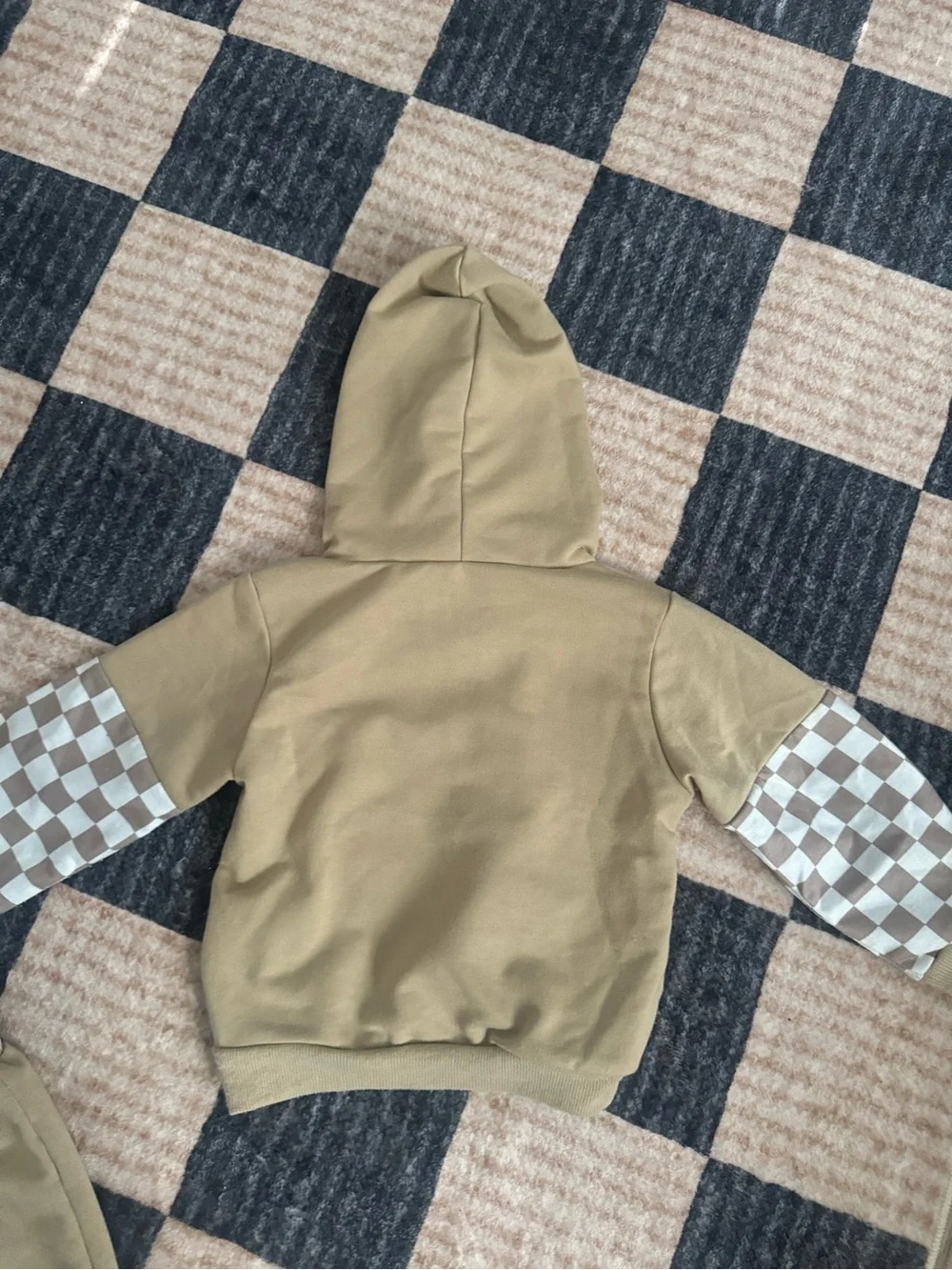Set of 2 Checkered Toddler Sweat Sets